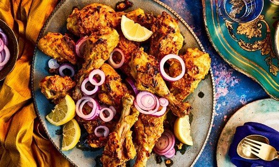 testأفخاذ دجاج بالكاجو والكركم