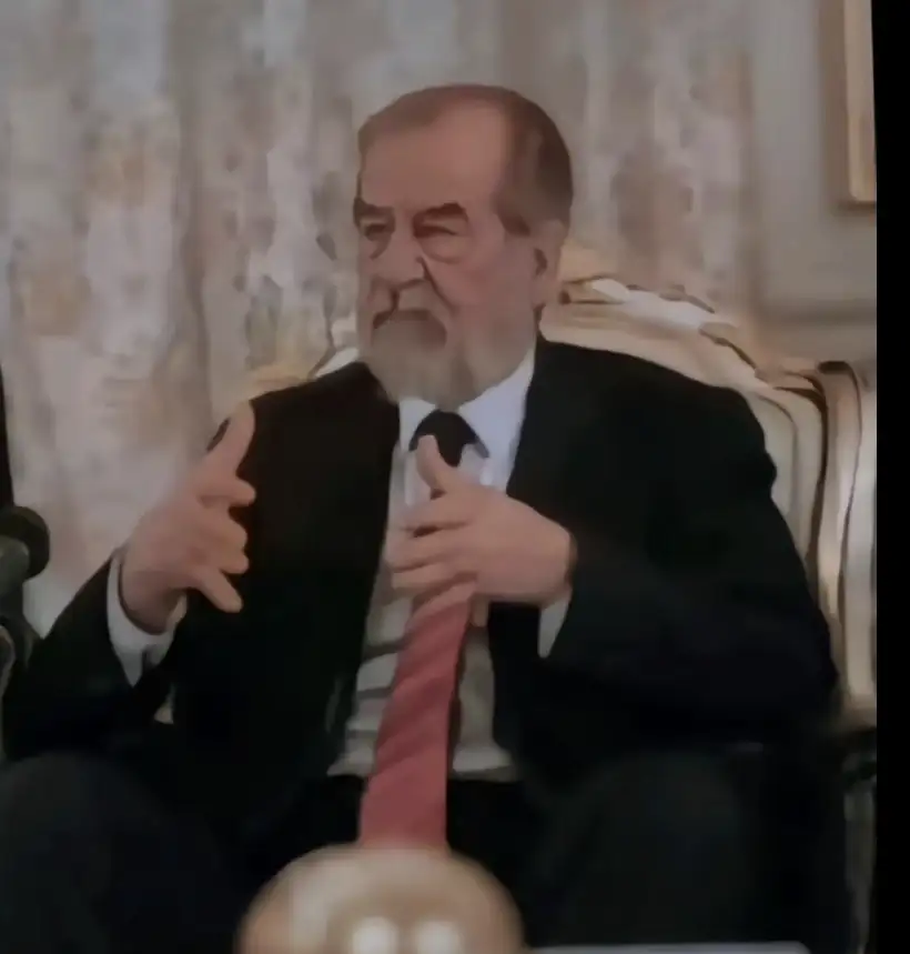 شاهد قبل الحذف.. نهاية ترامب اقتربت لقد ظهر الحق أخيراً والعالم مصدوم.. صدام حسين مازال بخير وعلى كل من يشكك بهذا الامر عليه مشاهده هذا المقطع الذي نشره جندي امريكي