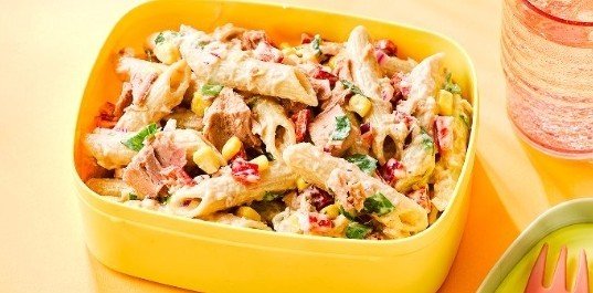 testسلطة المعكرونة مع التونة والمايونيز