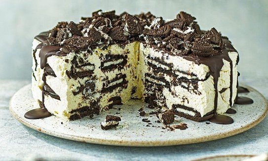 testكيكة الكوكيز والكريمة