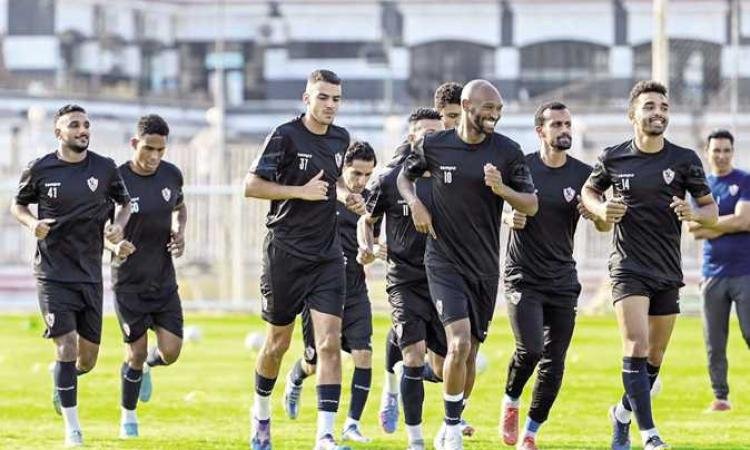  فريق الزمالك تدريباته
