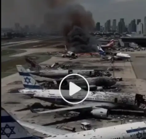 زلزال في قلب تل أبيب.. ايران تعلن تدمير مطار بن غوريون كلياً.. شاهد كيف أصبح اضخم مطار في العالم بعد تدميره!