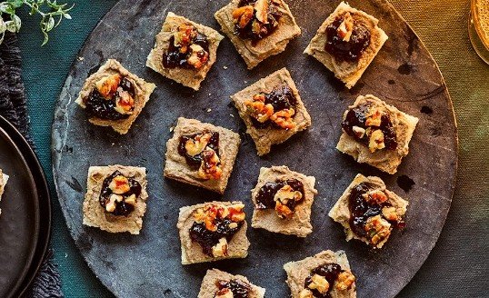 testفطيرة الفطر الكريمية  مع الجوز