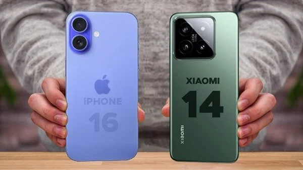 testمقارنة بين iPhone 16 وشاومي 14